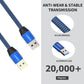 USB to USB Cable 6FT,Durable Braidedfor USB 3.0 Male to Male Type A to Type A Cable Data Transfer Compatible with Hard Drive, Laptop, DVD Player, TV, USB 3.0 Hub, Monitor, Camera, Set Up Box and More