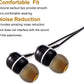Earbud Tips Soft Silicone Earbuds Replacement Tips Fit for in-Ear Headphones(Inner Hole from 3.8mm - 4.2mm Earphones) 9 Pairs S/M/L,Gray/Yellow
