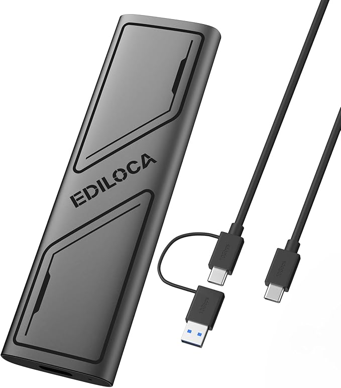 EP1000 External Hard Drive 1TB,Portable Ssd,External Solid State Drives Up to 1000MB/s Read, Storage Expansion, Compatible w/USB-C Smartphones, PC, Mac, Tablets, Sleek & Sturdy Design