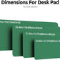 YSAGi Leather Desk Pad Protector, Office Desk Mat, Large Mouse Pad, Non-Slip PU Leather Desk Blotter, Laptop Desk Pad, Waterproof Desk Writing Pad for Office and Home (Jade Green, 47" x 17")