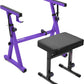 Liquid Stands Portable Heavy Duty Digital Piano Stand & Bench Set - Adjustable Keyboard Music Stand & Seat for 54-88 Key Electric Pianos (Purple)
