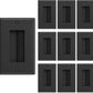 Iwillink Brush Wall Plate (10 Pack), Cable Pass Through Insert for Wires, Single Gang Cable Access Strap, Wall Socket for HDTV, Home Theater Systems - Black