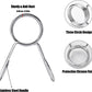 AccEncyc Spring Clip Collars 2 Inch Olympic Barbell Clamps Dumbbell Clips Weight Bar Clips for Weightlifting, Powerlifting, Strength Training