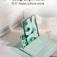 Macally Bluetooth Keyboard for Tablet | Wireless Keyboard for iPad mini/Air/Mini, iPhone (Multi-Device, Built-in Stand, Rechargeable) Easy to Use and Cute Portable - Mint Green