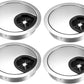 uxcell Cable Hole Cover, 2.4Inch/60mm Zinc Alloy Desk Wire Cord Cable Grommets Hole Cover for Office PC Desk Cable Cord Organizer, 4Pcs Bright Silver