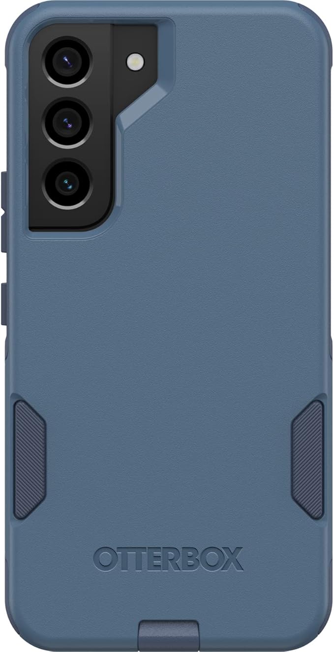 OtterBox Galaxy S22 Commuter Series Case - Rock Skip Way, Slim & Tough, Pocket-Friendly, with Port Protection Blue