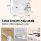 Magnetic Cable Clips, Adjustable Cord Holder Management, Adhesive Wire Keeper Organizer for Home Office Desk Phone PC Car Wall Desktop Nightstand Appliance (9-PCS White)