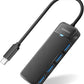 iDsonix USB 3.0 Hub USB C Splitter 5Gbps Data Transfer Ultra-Slim Extender for Desktop, Laptop, Xbox, Flash Drive, HDD, Console, Printer, PC, Keyboards, Mouse [Charging Not Supported] (0.5ft Cable)