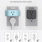 TROND Outlet Extender, 3 Way Angled Plug Splitter, 3-Prong Grounded Wall Outlet Adapter, Cruise Essentials, Compact and Practical Plug Expander for Home Decoration Travel Essentials, Mint Green