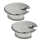 2 Pcs Desk Grommet 1-3/8" / 35 mm, Desk Cord Hole Cover, Cable Grommet Metal Zinc Alloy Materilal, Desk Hole Grommet for Home & Office Pc, Detachable Cable Cord Organizer-Brushed Silver