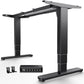 HUANUO Electric Standing Desk Frame with 3-Stage Adjustable Desk Legs, Brushless Motor, and 220 lbs Max Load, Home Office Height-Adjustable Desk Frame for Max 43.31″ x 86.61″ Desktop, Frame Only