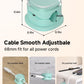 Magnetic Cable Clips, Adjustable Cord Holder Management, Adhesive Wire Keeper Organizer for Home Office Desk Phone PC Car Wall Desktop Nightstand Appliance (9-PCS Cyan)