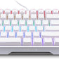 Cherry MX 3.0 S Wired Mechanical Gaming Keyboard. Aluminum Housing Built for Gamers w/MX Red Silent Switches. RGB Backlit Display Over 16m Colors. from The Makers of MX. Full Size. Pure White.