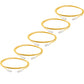 TRUECABLE Cat6 Component Rated Patch Cable, Unshielded (U/UTP), 7ft, Yellow, 28AWG Solid Copper, Snagless 10G High-Speed Ethernet Cable, PoE++ 4PPoE 100W, UL Listed, RoHS-3, 5 Pack