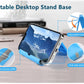 Cell Phone Stand for Desk 2 Pack Mobile Phone Holders Desktop Tablet Stand, Foldable Phone Dock Universal Adjustable Tablet Stand for Desk Compatible with Cell Phone Support (Pink 2 PCS)