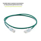 TRUECABLE Cat6 Component Rated Patch Cable, Unshielded (U/UTP), 2ft, Green, 28AWG Solid Copper, Snagless 10G High-Speed Ethernet Cable, PoE++ 4PPoE 100W, UL Listed, RoHS-3, 1 Pack