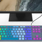 Colorful Keyboard Cover for Dell KM636 Wireless Keyboard/Dell KB216 KB216t KB216p Wired Keyboard/Dell Optiplex 5250 3050 3240 5460 7450 7050/Dell Inspiron AIO 3475/3670/3477 All-in one Desktop,Rainbow
