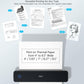 Inkless Portable Printer for Travel, Wireless Thermal Printer Support 8.5 x 11 Inch US Letter A4 B5, Bluetooth Mobile Printers with iOS, Android, Laptop for Home Use, Car, Office, School, Black