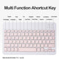 Keyboard Case for iPad Air 11 inch (M3 2025/M2 2024) with Mouse, Case for iPad Air 5th/4th Gen with Keyboard Cover with Pencil Holder, Pink