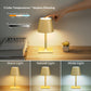 4 Pack Gold Cordless Table Lamps for Gifts, Portable Rechargeable Lamp, 6000mAh Battery Operated lamps, 3 Color Dimmable LED Table Light for Holiday, Christmas, Graduation Gifts, Teacher Gifts