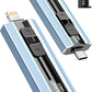 256GB Dual Interface Flash Drive, No App Required, Portable USB Storage Memory Stick for iPhone, iPad, Android, PC & Mac – Easily Stores Photos, Videos & Files (Mist Blue)