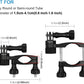PULUZ Bike Motorcycle Handlebar Mount, 360 Degree Rotation Aluminum Bicycle Moto Camera Mount for GoPro Hero 12 11 10 9 8 7 6 & DJI Osmo Action