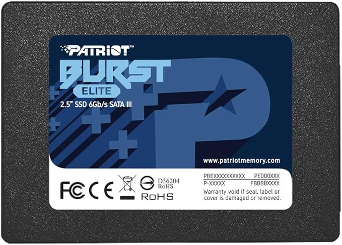 Patriot Memory Burst Elite SATA 3 480GB SSD 2.5 Inch Solid State Drive