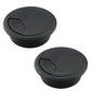 2 Pcs Desk Grommet 2-1/16" / 53 mm, Desk Cord Hole Cover, Cable Grommet ABS Plastic, Desk Hole Grommet for Home & Office Pc, Detachable Adjustable Cable Cord Organizer-Black