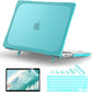 Batianda Compatible with New MacBook Pro 16 inch Case 2024 M4 Chip 2023 2021 Release with M3 M2 Pro Max, Heavy Duty Protective Plastic Hard Shell with Fold Kickstand & Keyboard Cover Protector, Blue