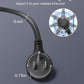 TROND 360° Rotating Flat Plug Extension Cord 1.5ft, Low Profile Small Power Strip, Three Side Grounded Outlet, 13A, Short SPT 16/3 Gauge Cable for Indoor Home Office Cruise Travel Essentials, Black