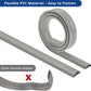 Cord Cover Floor 6ft Grey, PVC Floor Cable Cover, Cord Hider Floor Cord Protector Prevent Cable Trips & Protect Wires, Floor Cable Management Hide Cords on Floor, Cord Cavity - W0.47 x H0.28