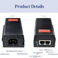 Revotech Gigabit 90W PoE++ Injector 54-56V Adapter, 10/100/1000Base-T IEEE 802.3bt PoE Standard Active POE+, Plug and Play for Wireless Access Points/PTZ/Videophones