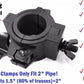 5 Pack Stage Light Clamps for DJ Lighting Products Par Light Plastic O Clamp Fits Size Pipe Diameter: 1.5" and 2"