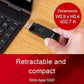 BUFFALO External SSD 500GB - Up to 600MB/s - USB-C - USB-A - USB 3.2 Gen 2 (Compatible with PS4 / PS5 / Windows/Mac) - External Solid State Drive Stick - ‎‎‎SSD-PUT500U3B
