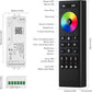 BTF-LIGHTING 2.4G WiFi DR03W RGB SPI Controller RC03RF RF Remote Tuya APP/Smart Life/Google Home/Alexa Control Support WS2812B WS2811 WS2813 WS2815 etc LED Strip STA Mode