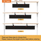 Under Desk Cable Management Tray - 48" Cord Organizer for Desk No Drill, Fabric Under Table Wire Organizer with 16X Cable Ties Hide for Office/Home, Cord Hider Fits Adapters & Sockets, Black
