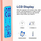 Multifunctional LED Desk Lamp with Wireless Charger,USB Charging Port,Clock,Phone Holder,Desk Lamps for Home Office,Eye-Caring Reading Lamp,Study Lamp for Boys,Girls,Teens,Pink
