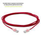TRUECABLE Cat6 Component Rated Patch Cable, Unshielded (U/UTP), 10ft, Red, 28AWG Solid Copper, Snagless 10G High-Speed Ethernet Cable, PoE++ 4PPoE 100W, UL Listed, RoHS-3, 1 Pack