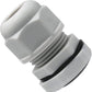 12 Pcs 1/2" NPT Nylon Cable Glands, Grey Strain Relief Cable Cord Connector IP68 Waterproof Junction Box Wire Protectors Adjustable for 6-12mm Cable Diameter