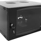 Raising Electronics Wall Mount Server Cabinet for Networking Data Home Video WiFi Internet System with 12 inch Install Depth (6U 450mm deep)