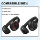 Replacement Ear Pads for Beats Solo 2 & Solo 3 Wireless On-Ear Headphones, Ear Cushions, Headset Earpads, Ear Cups Cover with Soft Protein Leather (Red)