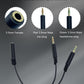 Headphone Splitter 3.5mm Female to 2 Dual 3.5mm Male Headphone Mic Audio Y Splitter Cable for Computer Headset Microphone Gaming Speaker to Dual Jack PC Laptop Adapter,Black