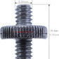 5PCS 1/4 Inch-20 to 1/4 Inch-20 Dual Head Adapter - Male to Male Metal Tripod Screw Adapter