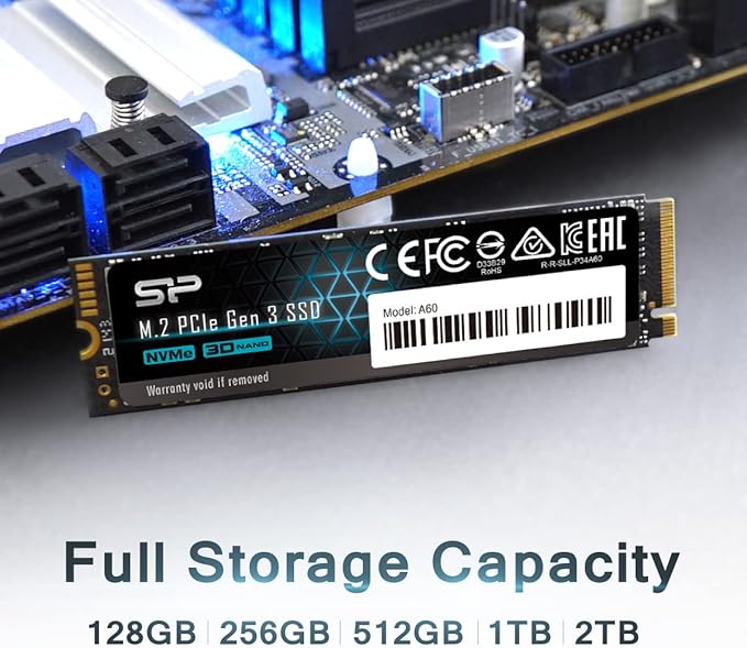 Silicon Power 128GB NVMe M.2 PCIe Gen3x4 2280 SSD (SP128GBP34A60M28)