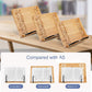 wishacc Large Size Bamboo Book Stand and Cookbook Holders for Reading Hands Free