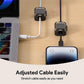 Magnetic Cable Clips, Adjustable Cord Holder Management, Adhesive Wire Keeper Organizer for Home Office Desk Phone PC Car Wall Desktop Nightstand Appliance (9-Pack Black Crystal)