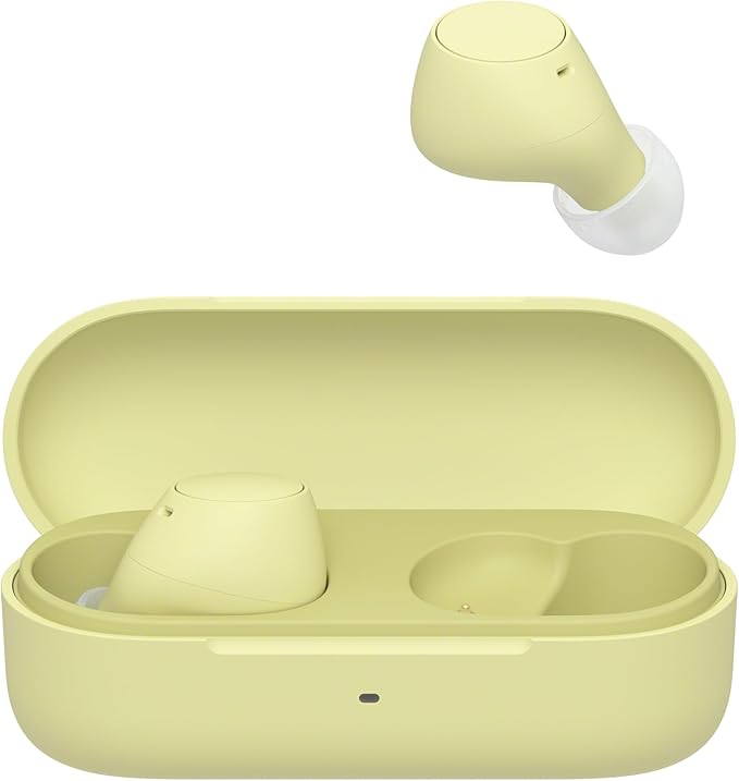 Sony WF-C510 Truly Wireless in-Ear Bluetooth Earbud Headphones with up to 22-Hour Battery, Multipoint-Connection, Mic and IPX4 Water Resistance, Butter Yellow