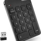 Macally Wireless Number Pad | Numeric Keypad | Wireless 10 Key for Laptop PC Computer Notebook Surface Chrome (2.4G USB) Perfect for Data Entry Numpad Number Keyboard