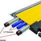 Pyle Hose & Cable Protection Ramp - Extra Heavy Duty Four Channel Extra Large Opening for Water Hose Car Truck Pedestrian Ramp Supports 55000 Lbs, Flip-Open Cover, 31.5” x 23.2” x 3.14” PCBLCO108