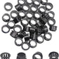 5/8"(16mm) Black Snap-in Knockout Insulating Bushing Grommets, Plastic Cable Hole Grommets for Wiring, Round Nylon Snap in Locking Electrical Wire Cord Hose & Tubing Bushings Grommets, 40pcs